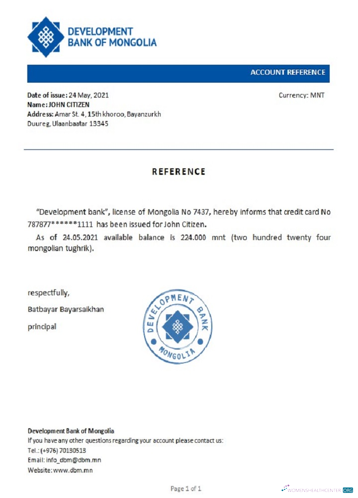Download Mongolia Development Bank of Mongolia reference Photoshop template